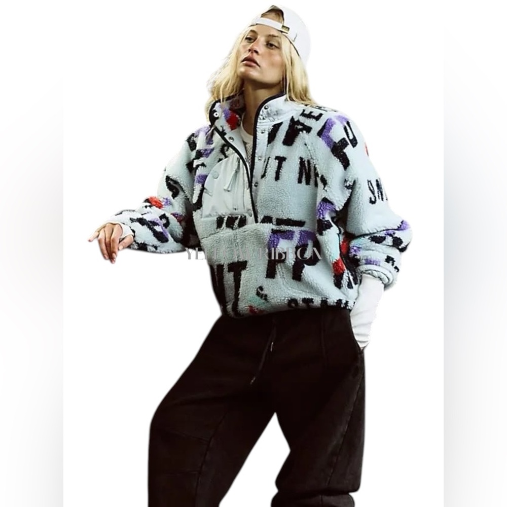 🆕 FREE PEOPLE MOVEMENT | HIT THE SLOPES PRINTED PULLOVER | SZ: L